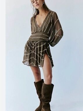 Free People- Jens Pirate booty Odyssey mini dress sz S